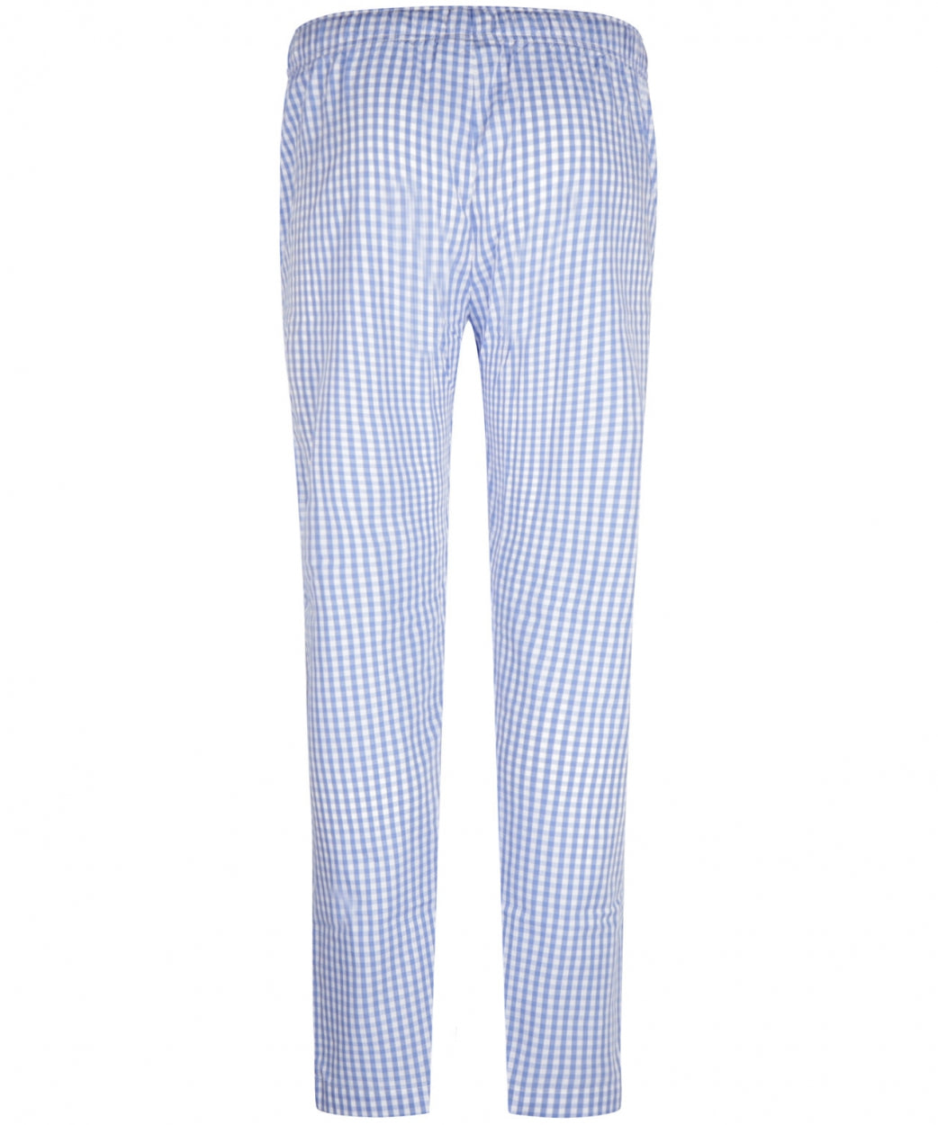 Katoenen Pyjamabroek | Licht Blauw Ruit Fijn