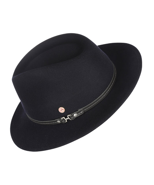 Mathis Raffia Hat | Navy Blue