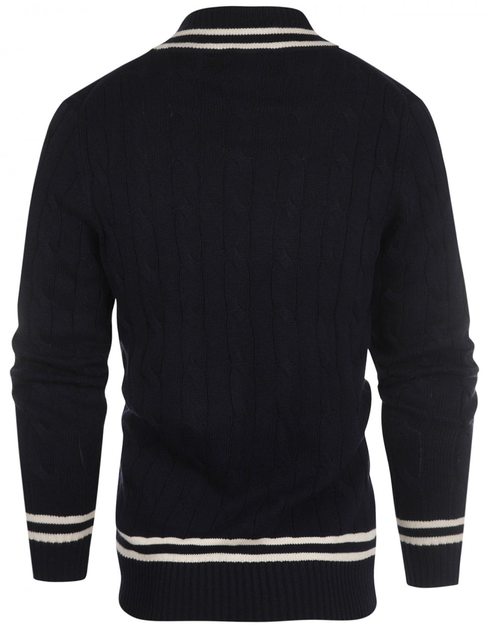 Cricket-Pullover mit V-Ausschnitt | Marineblau