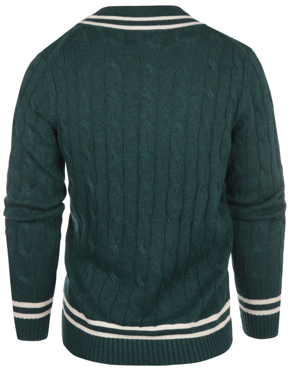 Cricket-Pullover mit V-Ausschnitt | Grün