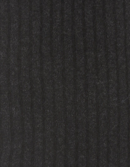 Rib Scarf 165X16 | Donkergrijs