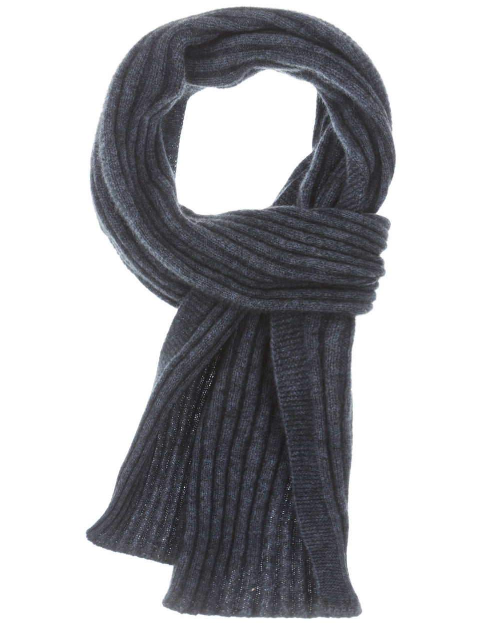 Rib Scarf 165X16 | Grijsblauw
