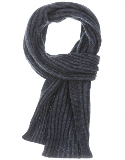 Rib Scarf 165X16 | Grijsblauw