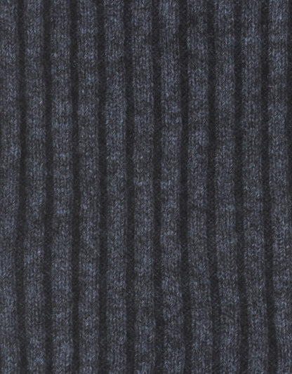 Rib Scarf 165X16 | Grijsblauw