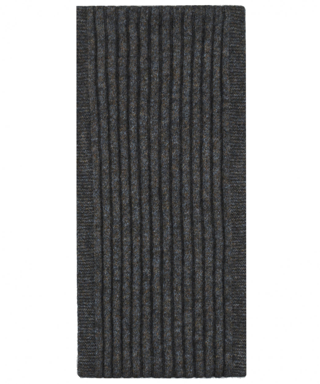 Rib Scarf 165X16 | Bruin melange