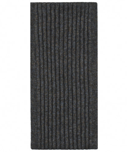Rib Scarf 165X16 | Bruin melange