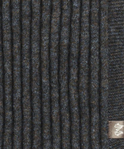 Rib Scarf 165X16 | Bruin melange