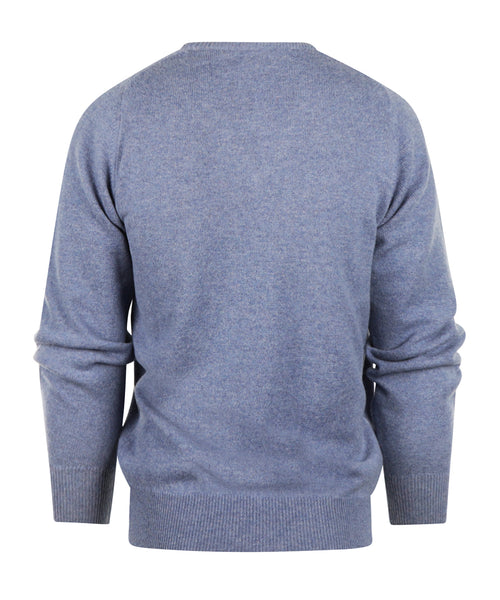 William Lockie Ronde Hals Lamswol *Sale* | Blue Lovat