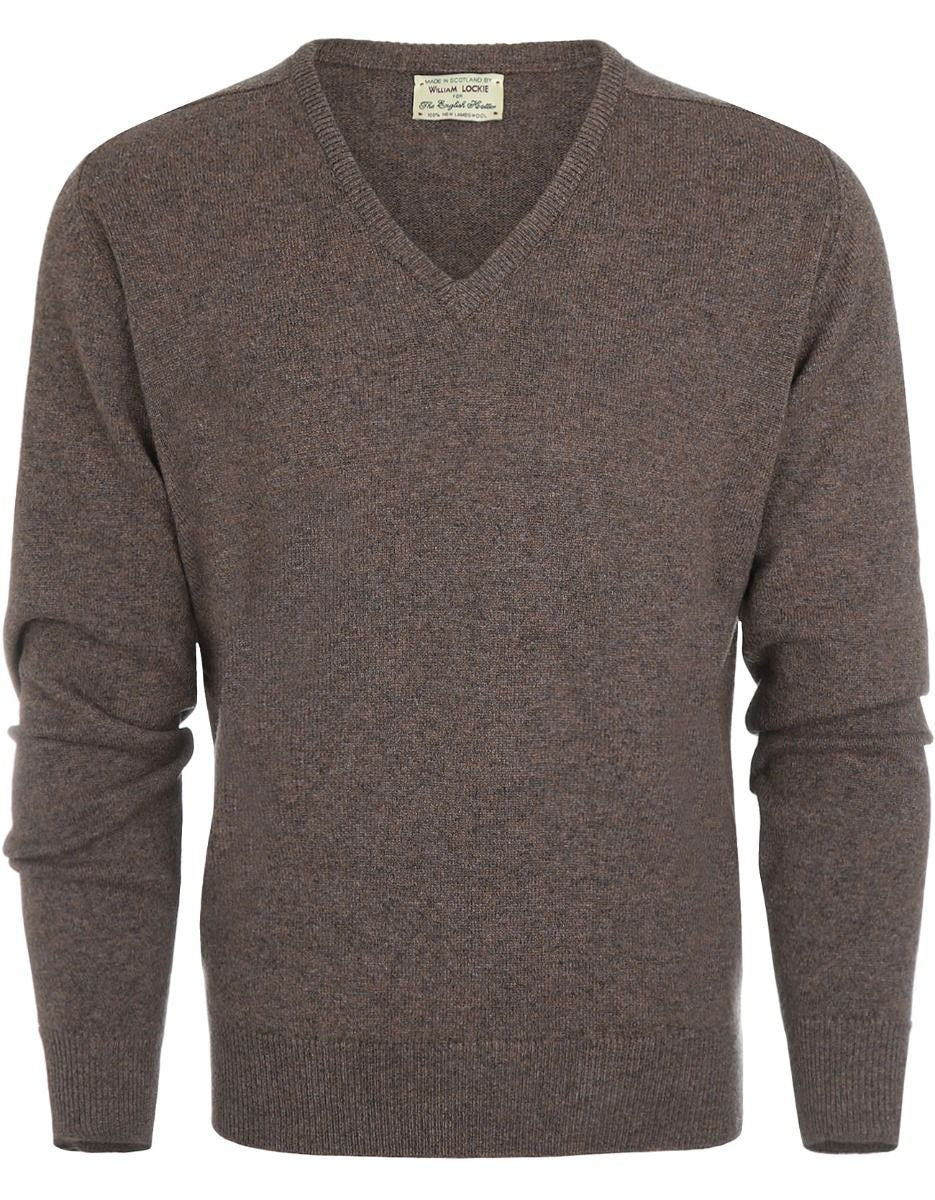 Pullover mit V-Ausschnitt aus Lammwolle *Sale* | Bark