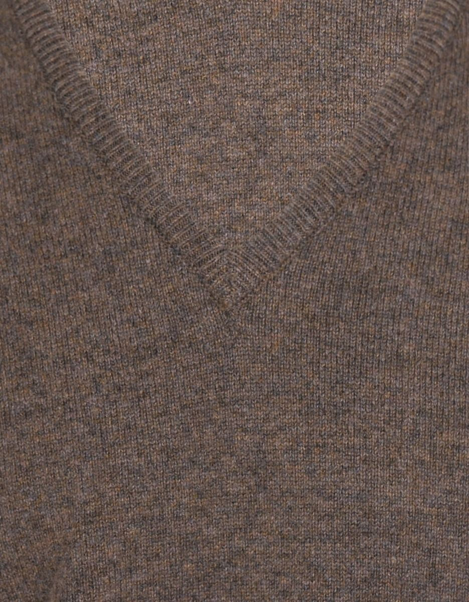 Pullover mit V-Ausschnitt aus Lammwolle *Sale* | Bark