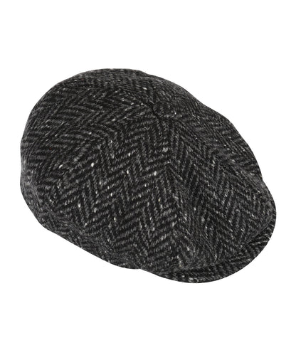 Tweed-Ballonkappe | Grau