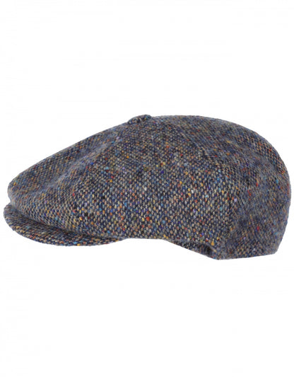 Ballon Tweed Cap | Blauw Beige Multi Tweed