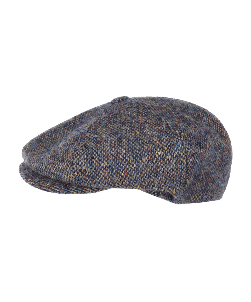 Ballon Tweed Cap | Blauw Beige Multi Tweed