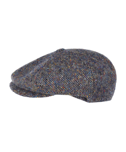 Ballon Tweed Cap | Blauw Beige Multi Tweed