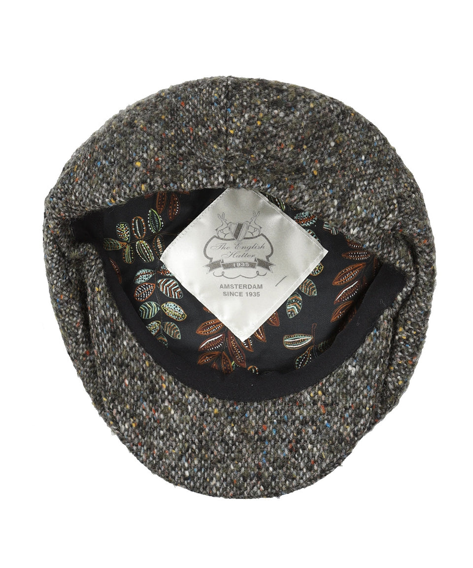 Ballon Tweed Cap | Groen Zwart Tweed