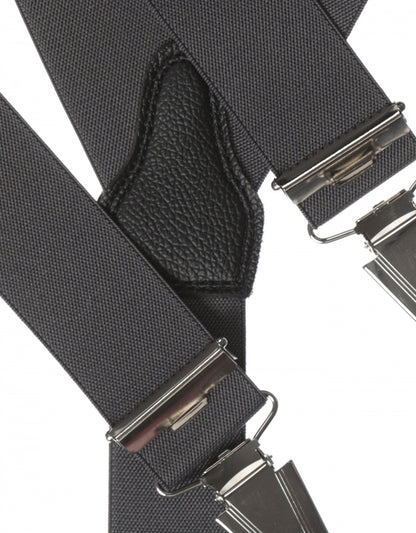 Elastische Hosenträger mit Clips | Grau
