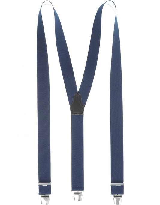 Elastische Hosenträger mit Clips | Blau