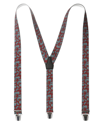 Designer-Hosenträger mit Clips | Rot