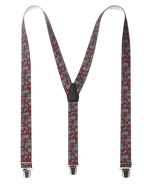 Design suspenders with clips | Red