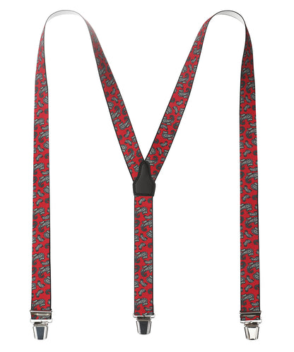 Designer-Hosenträger mit Clips | Rot