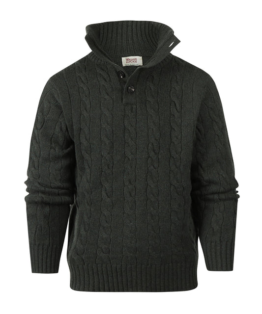 Sweater polo cashmere merino wool | Green