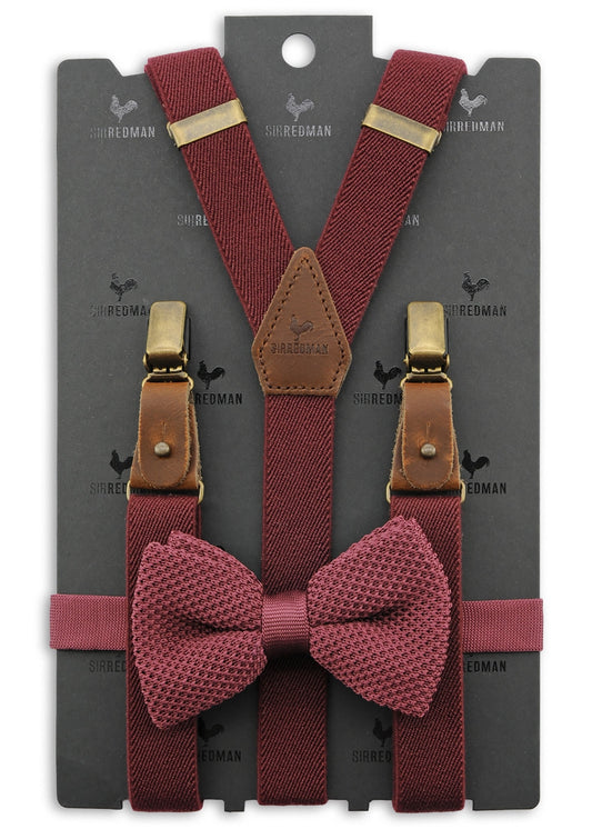 Bretel/Strik combi | Mr.Buck Burgundy