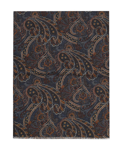Dünner Wollschal | Blau
