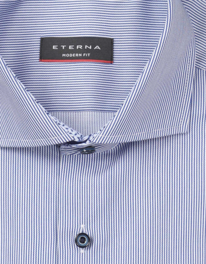 Kariertes Button-Down-Hemd | Blau