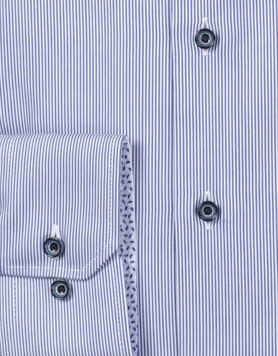 Kariertes Button-Down-Hemd | Blau