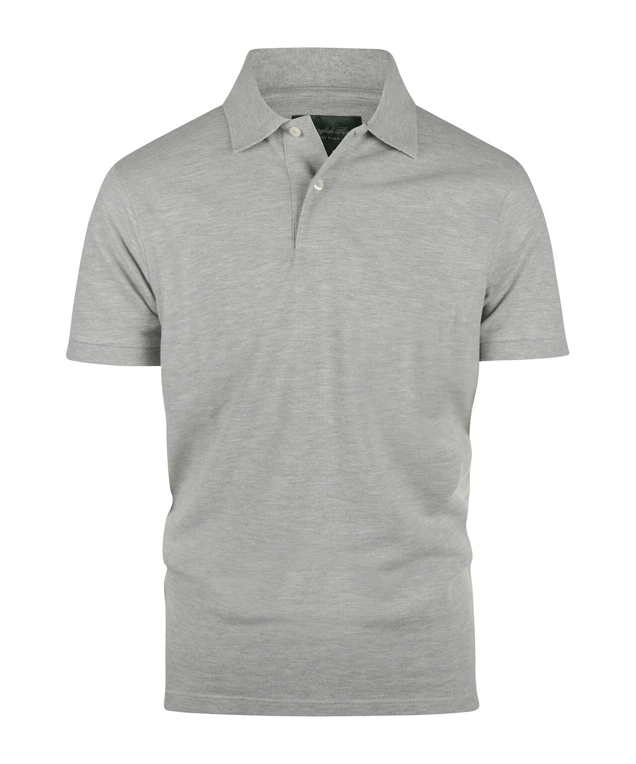 Kurzärmeliges Piqué-Poloshirt | Grau