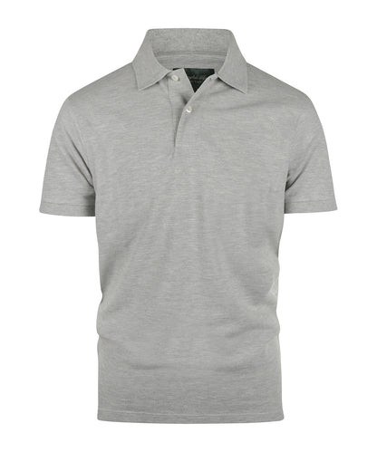 Kurzärmeliges Piqué-Poloshirt | Grau