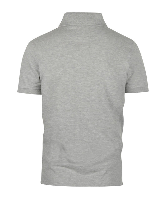 Kurzärmeliges Piqué-Poloshirt | Grau