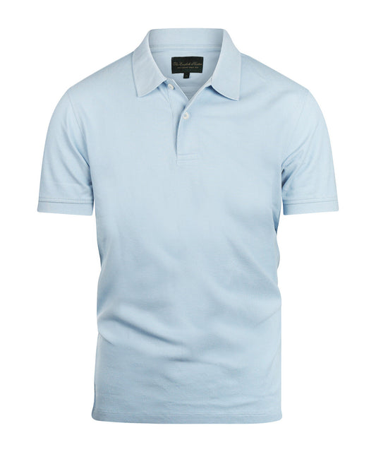 Kurzärmeliges Piqué-Poloshirt | Blau