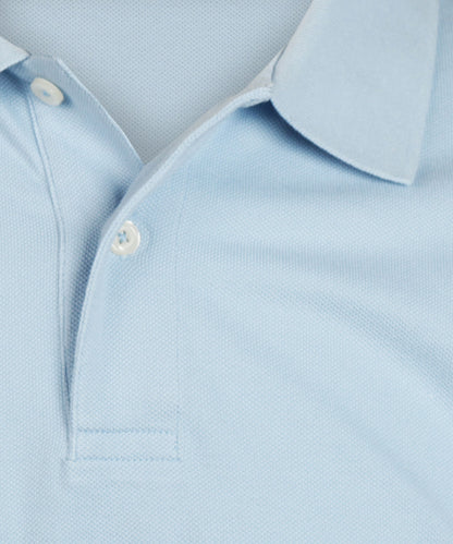 Kurzärmeliges Piqué-Poloshirt | Blau