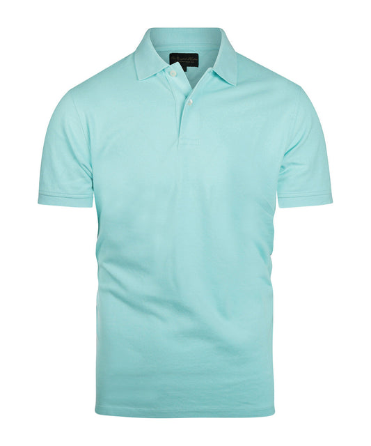 Kurzärmeliges Piqué-Poloshirt | Blau