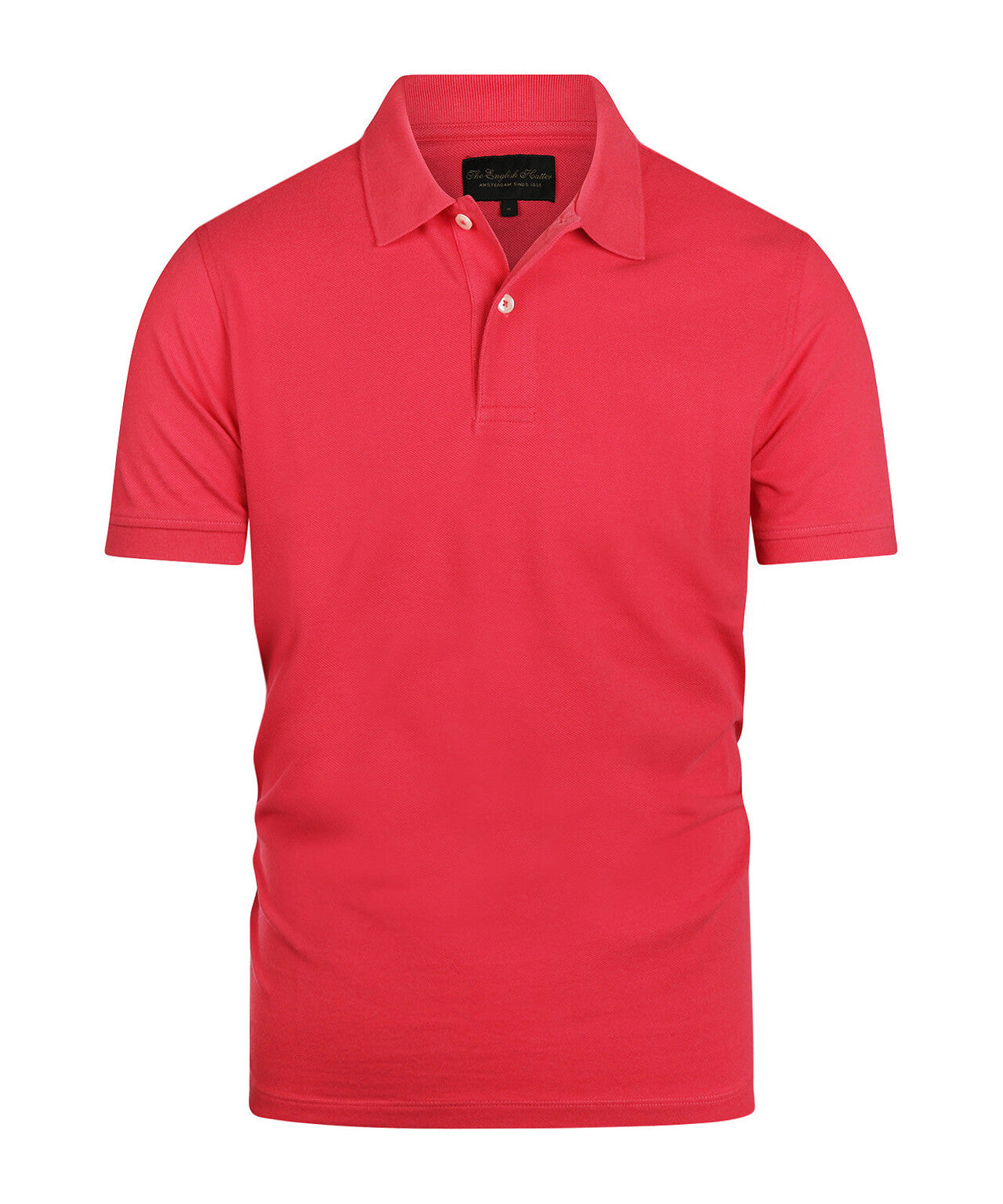 Kurzärmeliges Piqué-Poloshirt | Rot