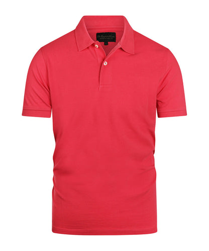 Kurzärmeliges Piqué-Poloshirt | Rot