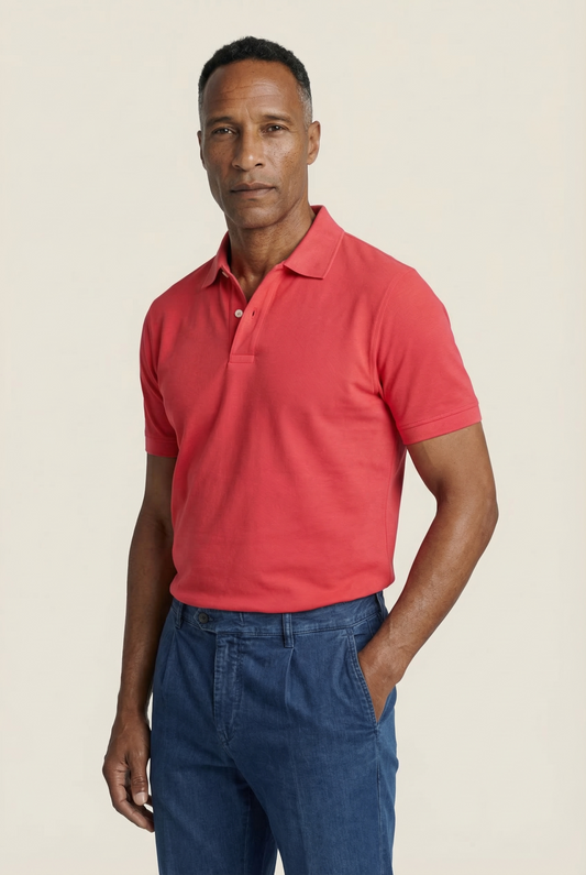 Polo Korte mouw | Fel Rood