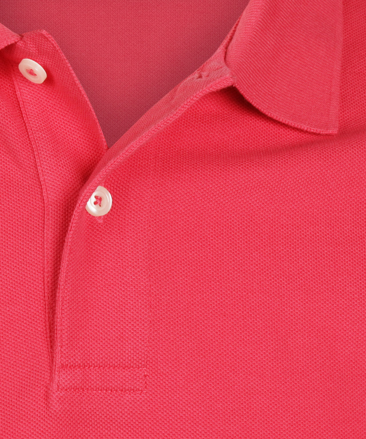 Kurzärmeliges Piqué-Poloshirt | Rot