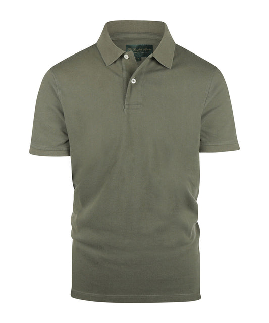 Kurzärmeliges Piqué-Poloshirt | Grün