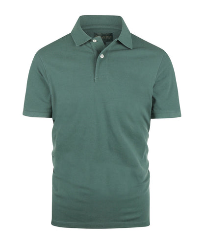 Kurzärmeliges Piqué-Poloshirt | Grün
