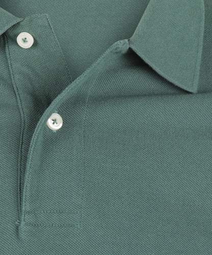 Kurzärmeliges Piqué-Poloshirt | Grün