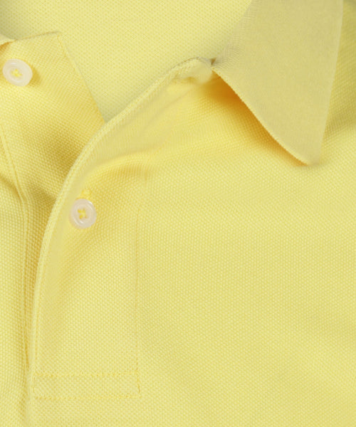 Polo piqué korte mouw | Geel