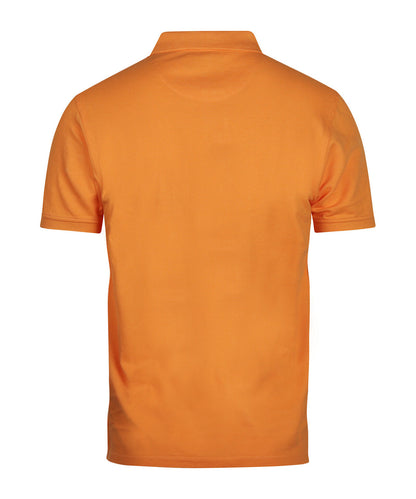 Kurzarm-Piqué-Polohemd | Orange