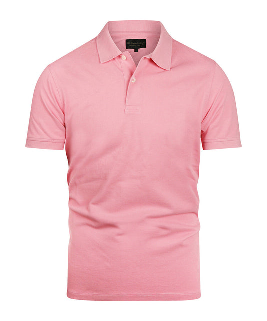 Kurzärmeliges Piqué-Poloshirt | Rosa