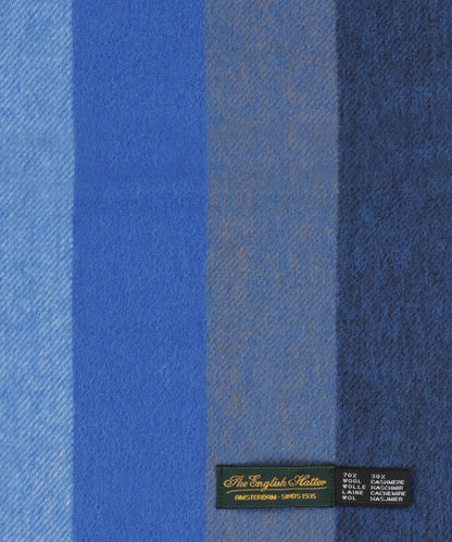 Scarf Wool and Cashmere 30X190 | Blue