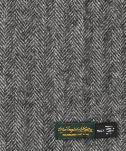 Sjaal 100% Wol | Grijs Herringbone
