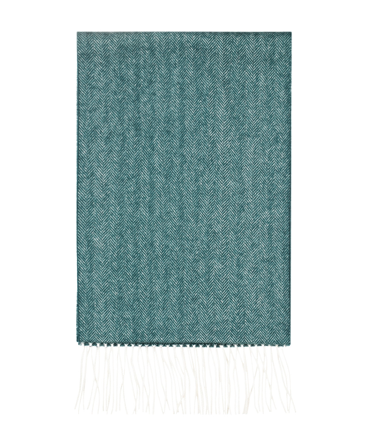 Sjaal 100% Wol | Fles Groen Herringbone