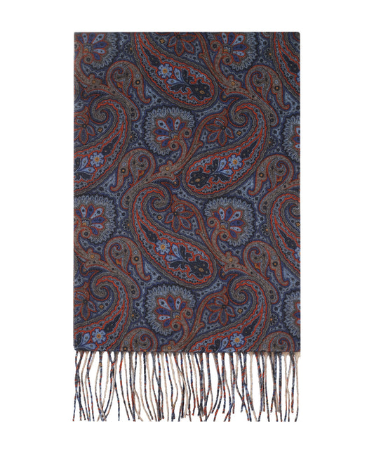 Wollschal 180x30 | Blau