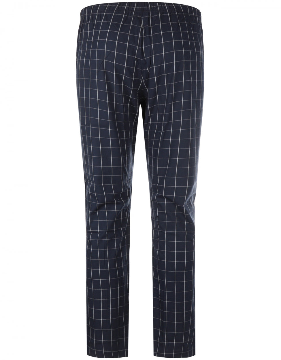 Pyama Katoen | Navy ruit
